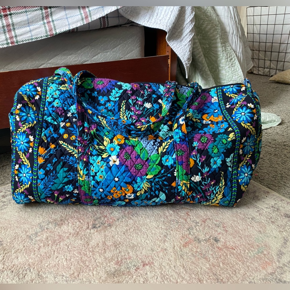 Vera Bradley Printed Cotton Extra Large Travel Duffel Bag